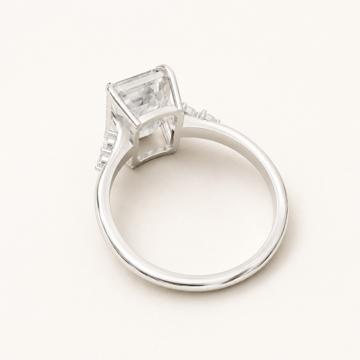 2.84 CT Emerald  Diamond Ring in Yellow Gold, White Gold & Rose Gold - view 2
