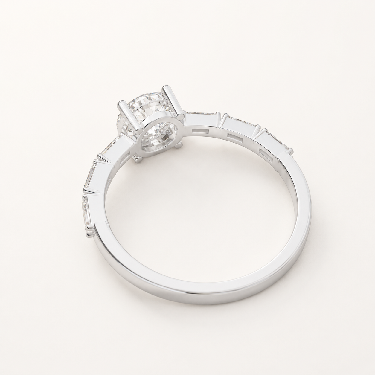 0.81 CT Round Diamond Ring in Yellow Gold, White Gold & Rose Gold - view 2