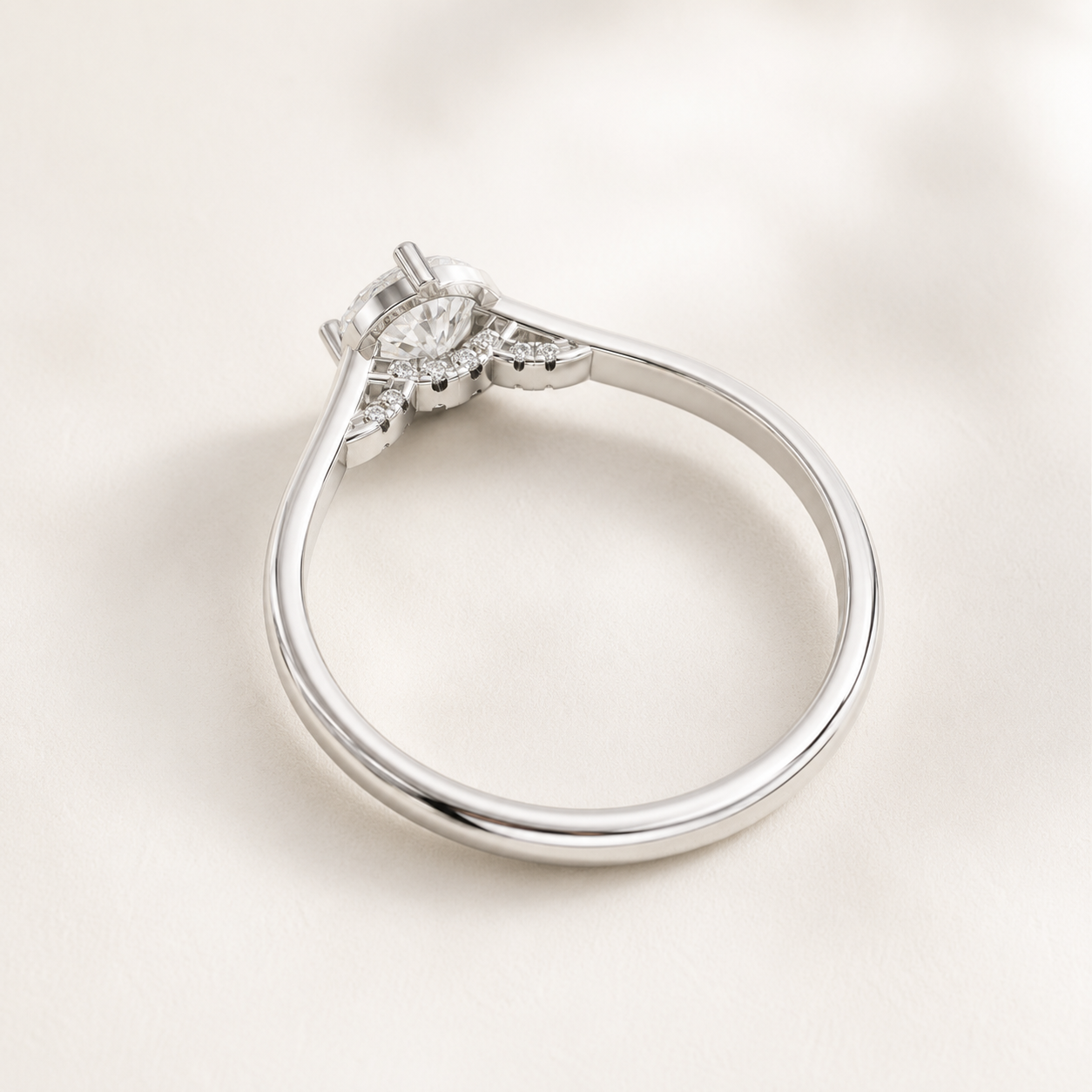 0.81 CT Round Diamond Ring in Yellow Gold, White Gold & Rose Gold - view 2