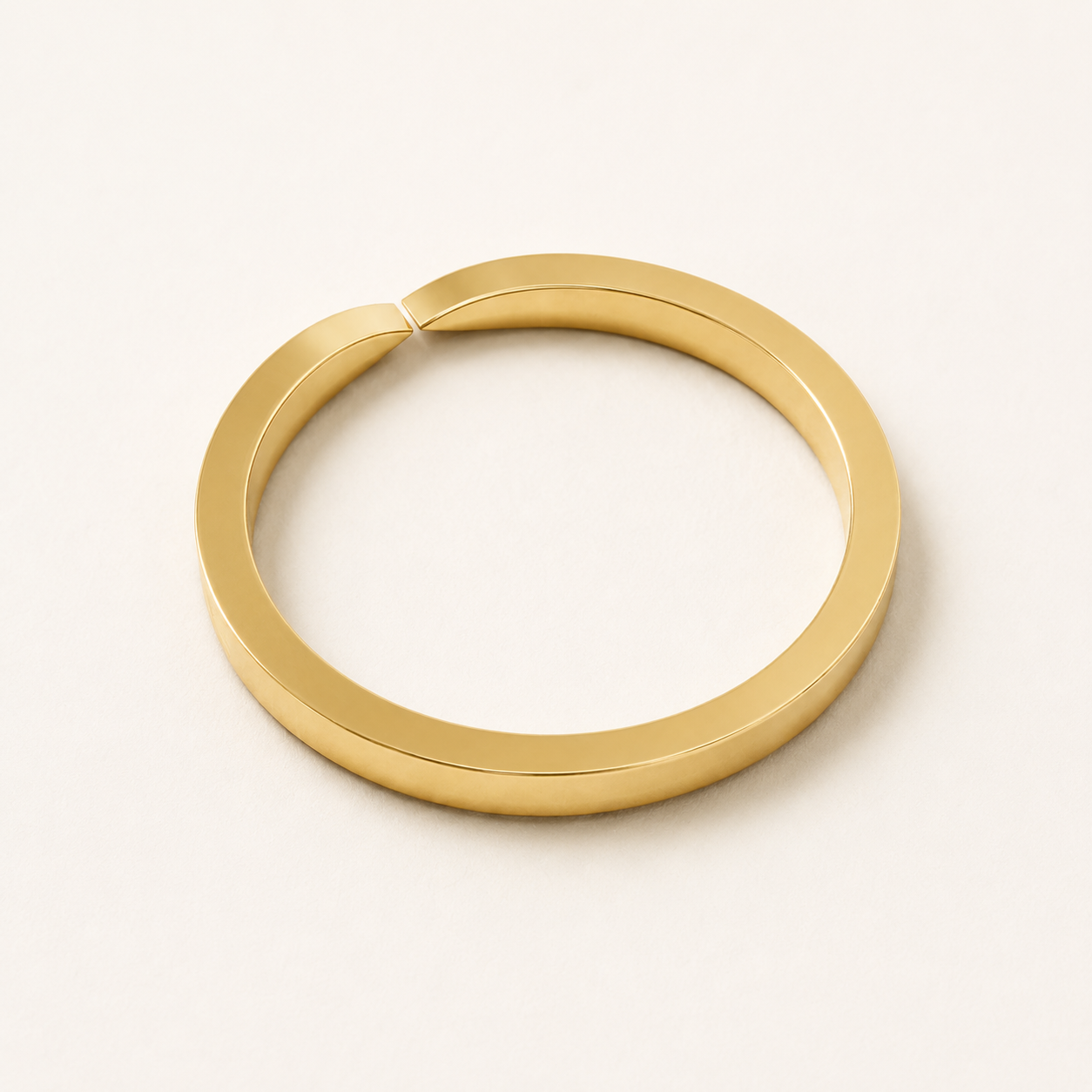 0.096 CT Round Diamond Open Band Ring in Yellow Gold, White Gold & Rose Gold - view 2