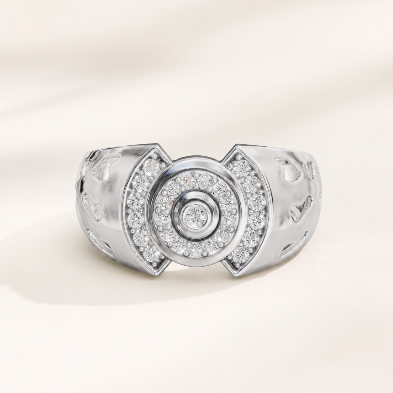 0.180 CT Round Lab-Grown Diamond Men’s Ring in Yellow Gold, White Gold & Rose Gold