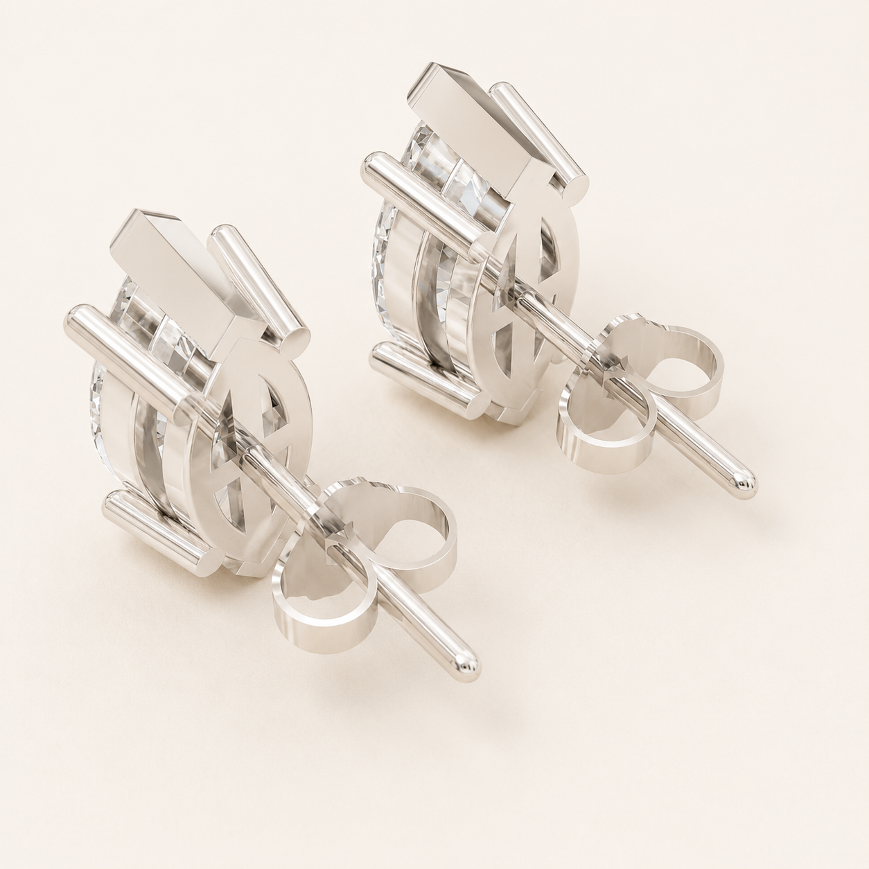3.00 CT Marquise-Cut Lab-Grown Diamond Solitaire Stud Earrings in White Gold, Yellow Gold & Rose Gold - view 2