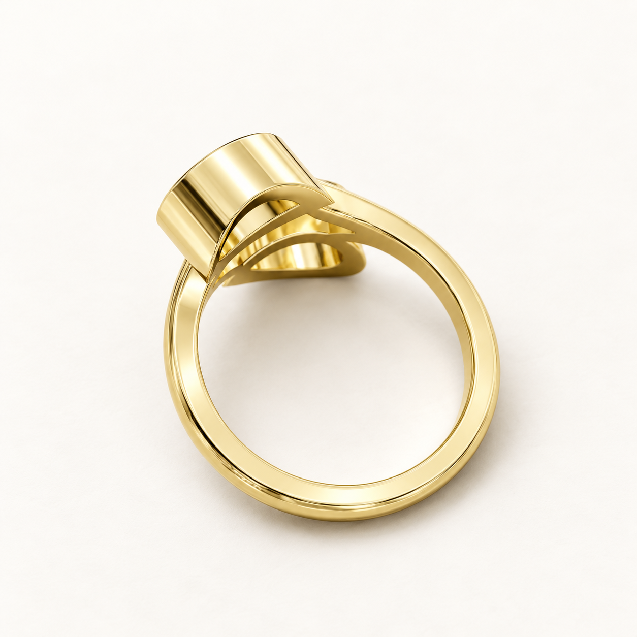 1.560 CT Green Pear Cut Lab Grown Diamond Toi et Moi Ring in White Gold, Yellow Gold & Rose Gold | Modern Engagement